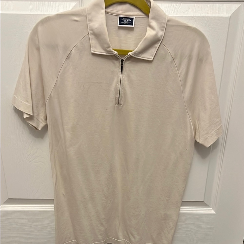Charles Tyrwhitt Cream Polo Shirt